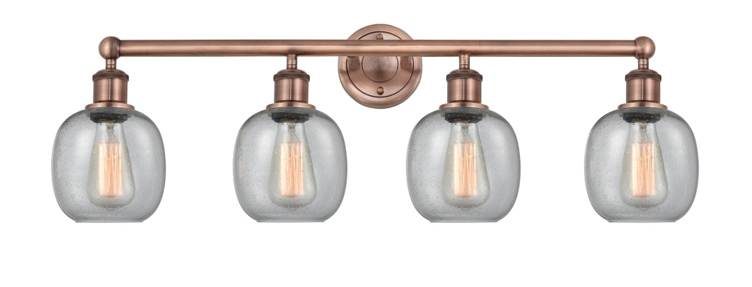 Innovations Lighting Belfast 6" Bath Vanity Light - Antique Copper Vanity Lights Innovations Lighting Seedy ; Glass Type: Seeded  