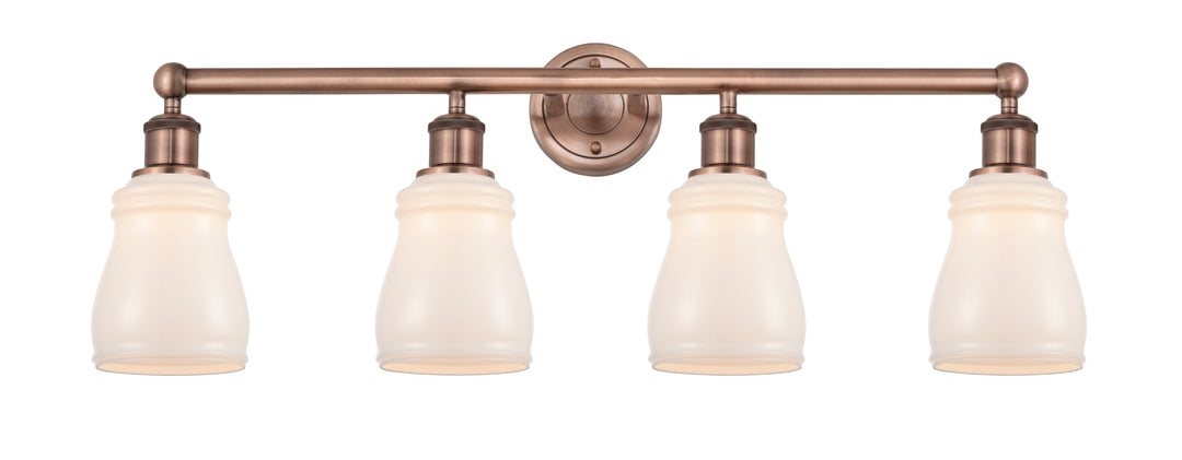 Innovations Lighting Ellery 5" Bath Vanity Light - Antique Copper Vanity Lights Innovations Lighting White ; Glass Type: White  