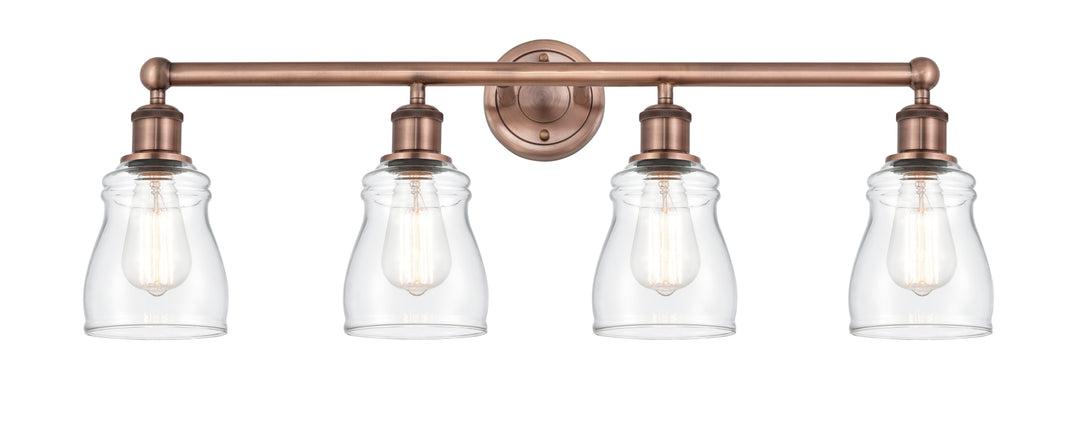 Innovations Lighting Ellery 5" Bath Vanity Light - Antique Copper Vanity Lights Innovations Lighting Clear ; Glass Type: Clear  