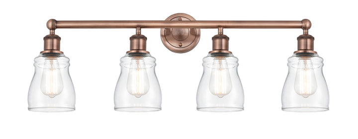 Innovations Lighting Ellery 5" Bath Vanity Light - Antique Copper Vanity Lights Innovations Lighting Clear ; Glass Type: Clear  