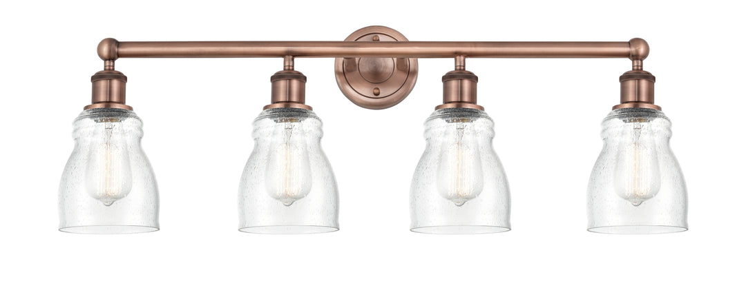 Innovations Lighting Ellery 5" Bath Vanity Light - Antique Copper Vanity Lights Innovations Lighting Seedy ; Glass Type: Seeded  