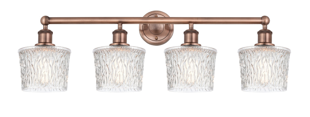 Innovations Lighting Niagara 6.5" Bath Vanity Light - Antique Copper Vanity Lights Innovations Lighting Clear ; Glass Type: Transparent; Textured  