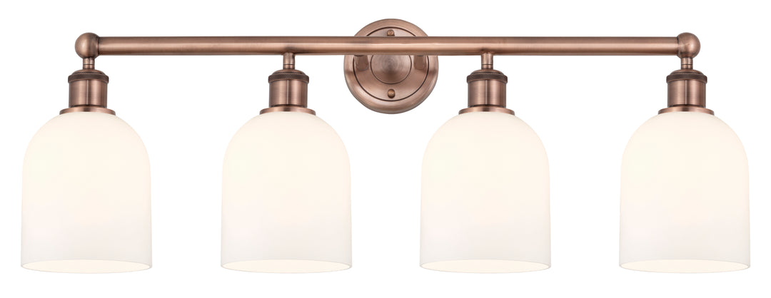 Innovations Lighting Bella 6" Bath Vanity Light - Antique Copper Vanity Lights Innovations Lighting White ; Glass Type: White  