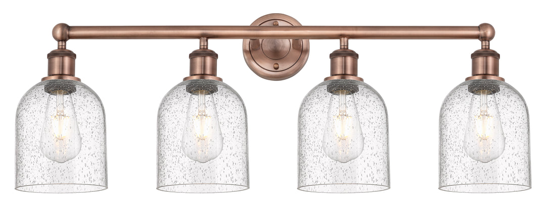 Innovations Lighting Bella 6" Bath Vanity Light - Antique Copper Vanity Lights Innovations Lighting Seedy ; Glass Type: Transparent  