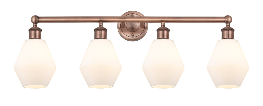 Innovations Lighting Cindyrella 6" Bath Vanity Light - Antique Copper Vanity Lights Innovations Lighting Cased Matte White ; Glass Type: White  