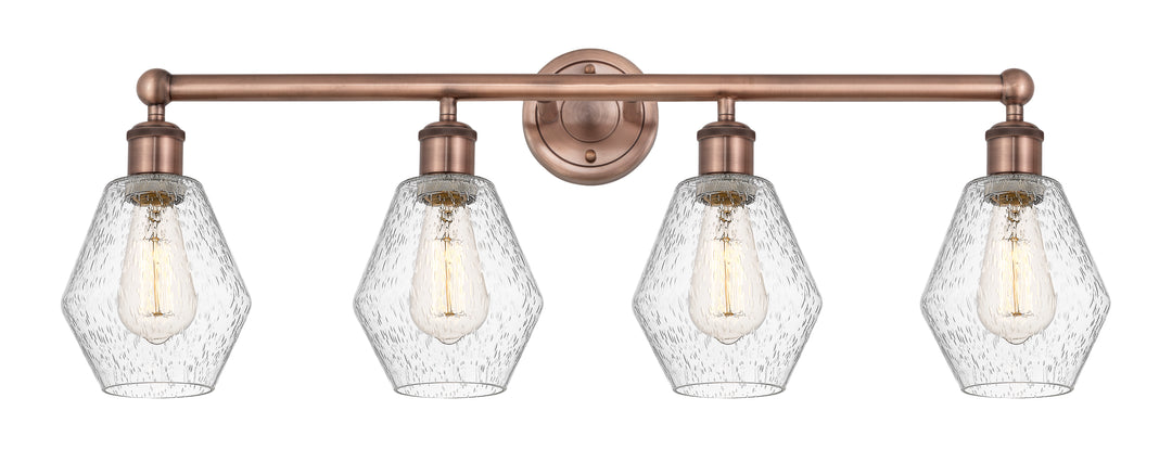 Innovations Lighting Cindyrella 6" Bath Vanity Light - Antique Copper Vanity Lights Innovations Lighting Seedy ; Glass Type: Seeded  