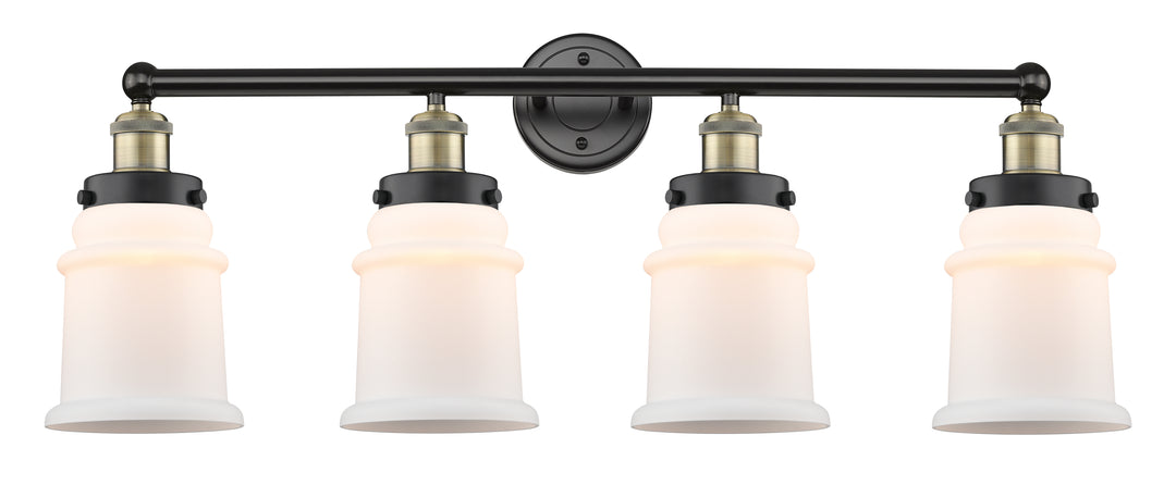 Innovations Lighting Canton 6" Bath Vanity Light - Black Antique Brass Vanity Lights Innovations Lighting Matte White ; Glass Type: Frosted  