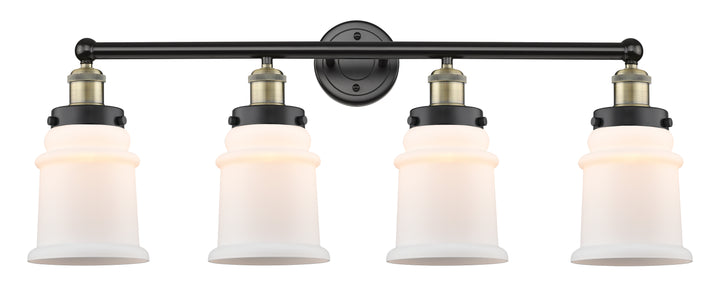 Innovations Lighting Canton 6" Bath Vanity Light - Black Antique Brass Vanity Lights Innovations Lighting Matte White ; Glass Type: Frosted  