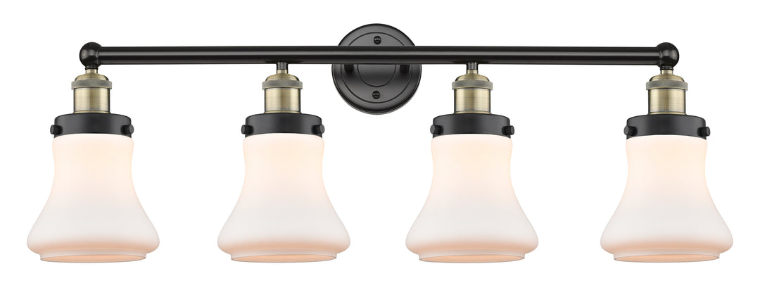 Innovations Lighting Bellmont 6" Bath Vanity Light - Black Antique Brass Vanity Lights Innovations Lighting Matte White ; Glass Type: Frosted  