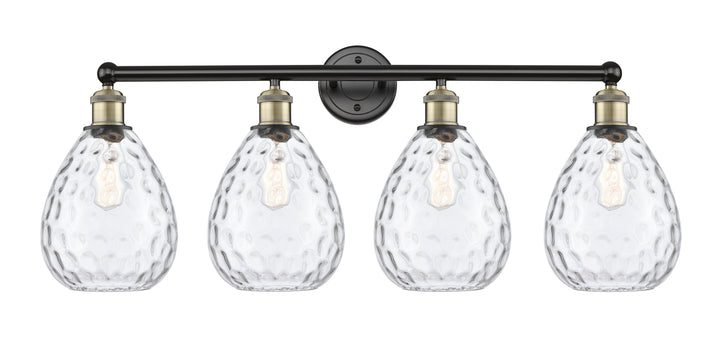 Innovations Lighting Waverly 8" Bath Vanity Light - Black Antique Brass Vanity Lights Innovations Lighting Clear ; Glass Type: Transparent  