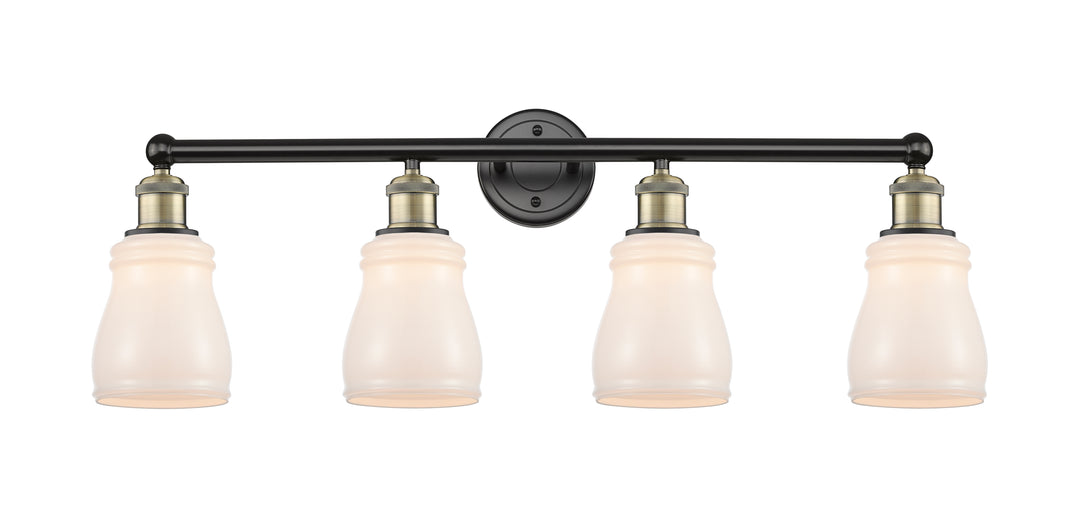 Innovations Lighting Ellery 5" Bath Vanity Light - Black Antique Brass Vanity Lights Innovations Lighting White ; Glass Type: White  