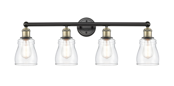 Innovations Lighting Ellery 5" Bath Vanity Light - Black Antique Brass Vanity Lights Innovations Lighting Clear ; Glass Type: Clear  