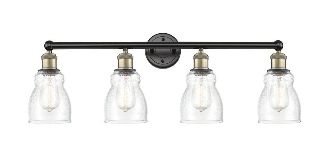 Innovations Lighting Ellery 5" Bath Vanity Light - Black Antique Brass Vanity Lights Innovations Lighting Seedy ; Glass Type: Seeded  