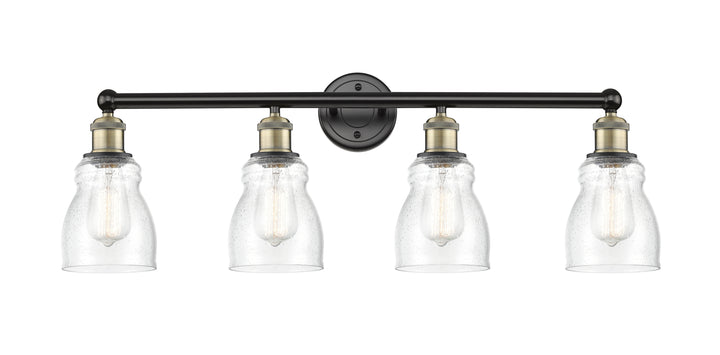 Innovations Lighting Ellery 5" Bath Vanity Light - Black Antique Brass Vanity Lights Innovations Lighting Seedy ; Glass Type: Seeded  