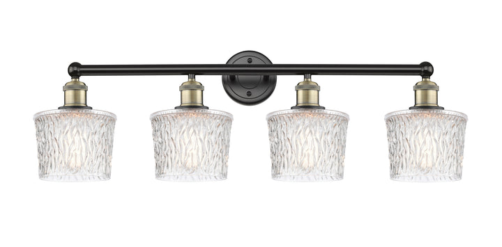 Innovations Lighting Niagara 6.5" Bath Vanity Light - Black Antique Brass Vanity Lights Innovations Lighting Clear ; Glass Type: Transparent; Textured  