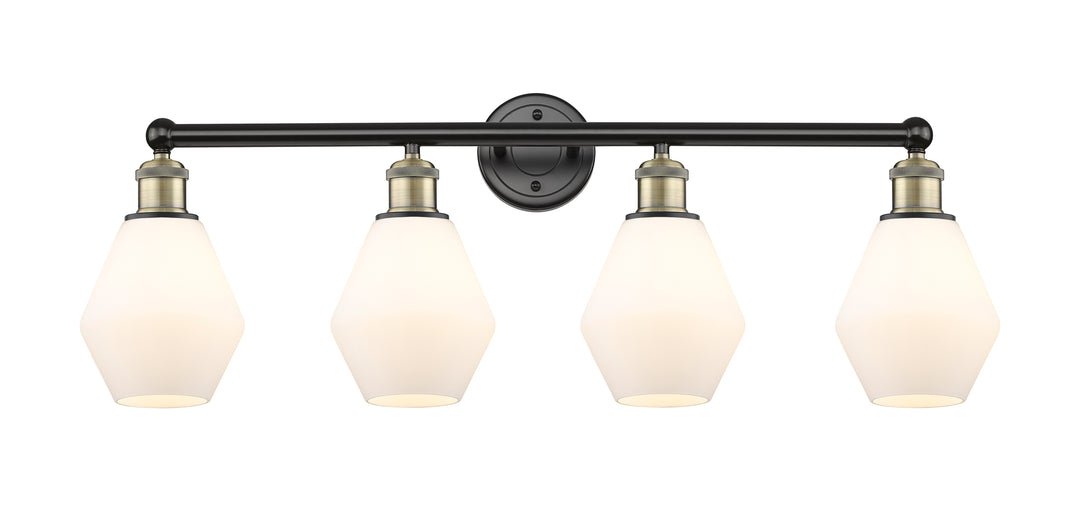 Innovations Lighting Cindyrella 6" Bath Vanity Light - Black Antique Brass Vanity Lights Innovations Lighting Cased Matte White ; Glass Type: White  