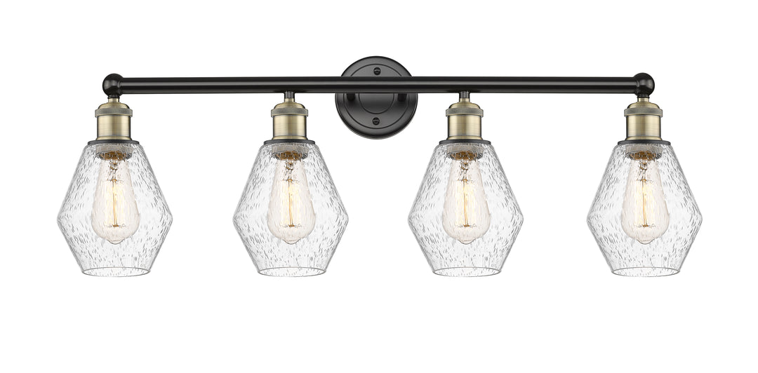 Innovations Lighting Cindyrella 6" Bath Vanity Light - Black Antique Brass Vanity Lights Innovations Lighting Seedy ; Glass Type: Seeded  