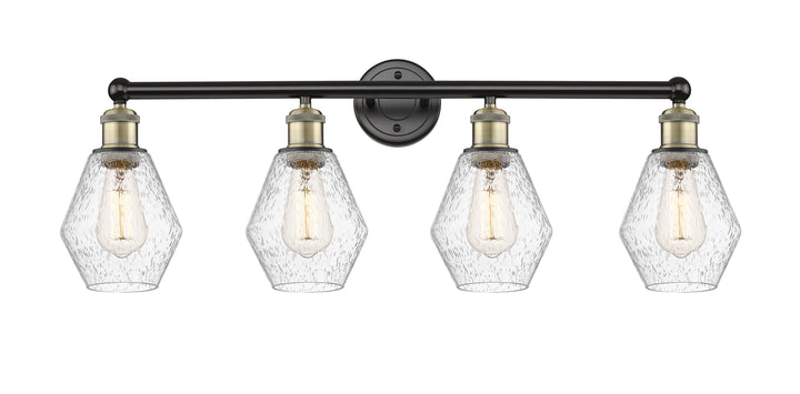 Innovations Lighting Cindyrella 6" Bath Vanity Light - Black Antique Brass Vanity Lights Innovations Lighting Seedy ; Glass Type: Seeded  