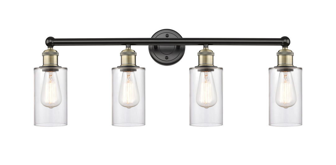 Innovations Lighting Clymer 4" Bath Vanity Light - Black Antique Brass