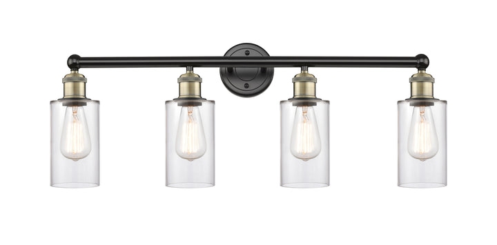 Innovations Lighting Clymer 4" Bath Vanity Light - Black Antique Brass