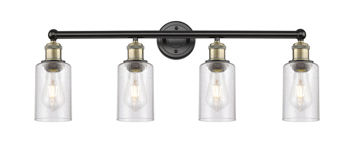 Innovations Lighting Clymer 4" Bath Vanity Light - Black Antique Brass