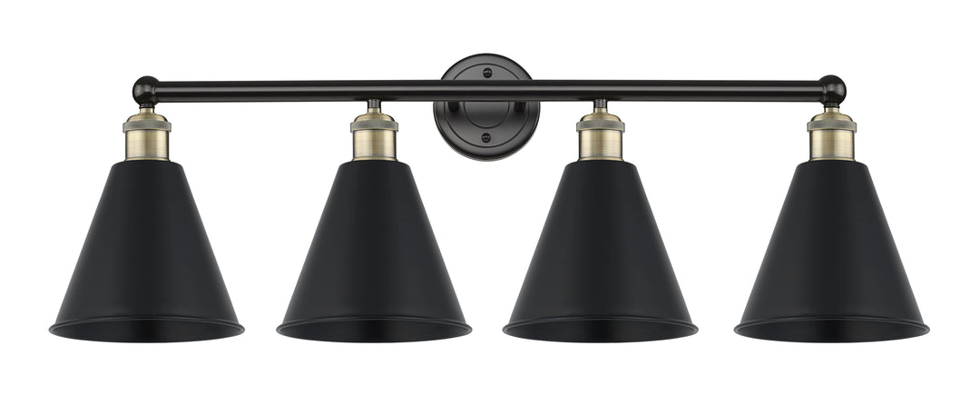 Innovations Lighting Berkshire Metal 8" Bath Vanity Light - Black Antique Brass Vanity Lights Innovations Lighting Default Title  