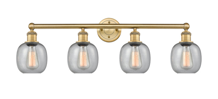 Innovations Lighting Belfast 6" Bath Vanity Light - Brushed Brass Vanity Lights Innovations Lighting Seedy ; Glass Type: Seeded  