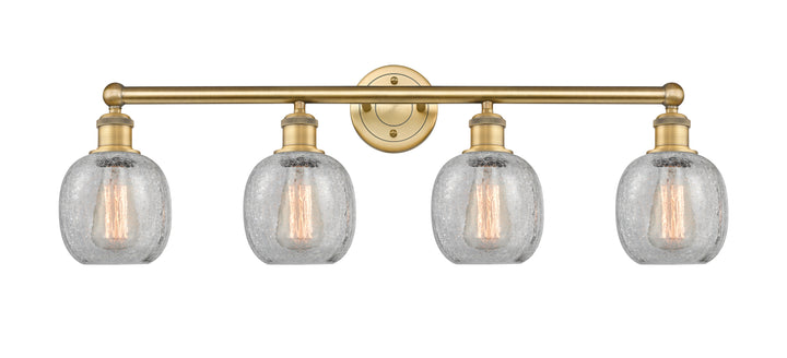 Innovations Lighting Belfast 6" Bath Vanity Light - Brushed Brass Vanity Lights Innovations Lighting Clear Crackle ; Glass Type: Crackled  