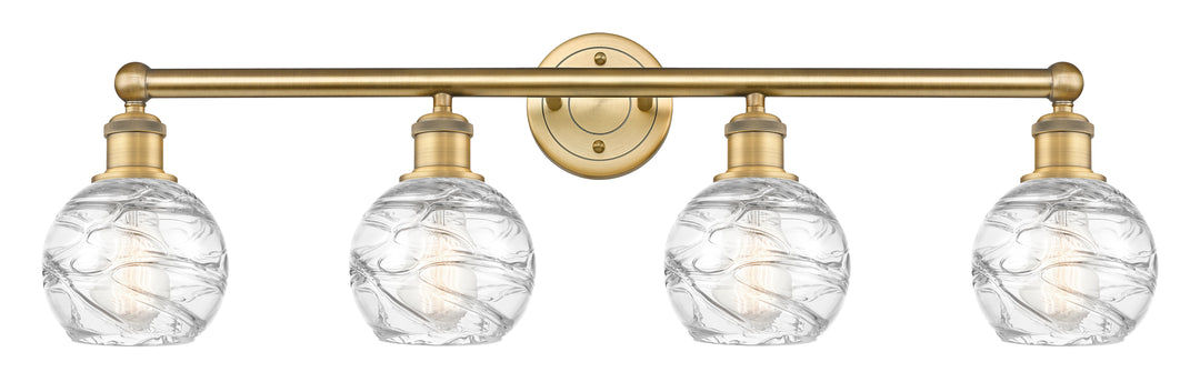 Innovations Lighting Athens Deco Swirl 6" Bath Vanity Light - Brushed Brass