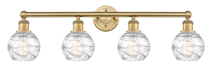 Innovations Lighting Athens Deco Swirl 6" Bath Vanity Light - Brushed Brass