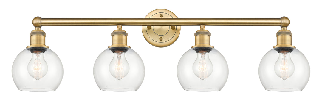 Innovations Lighting Athens 6" Bath Vanity Light - Brushed Brass Vanity Lights Innovations Lighting Clear ; Glass Type: Transparent  