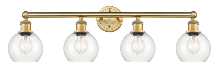 Innovations Lighting Athens 6" Bath Vanity Light - Brushed Brass Vanity Lights Innovations Lighting Clear ; Glass Type: Transparent  