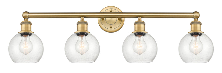 Innovations Lighting Athens 6" Bath Vanity Light - Brushed Brass Vanity Lights Innovations Lighting Seedy ; Glass Type: Seeded  