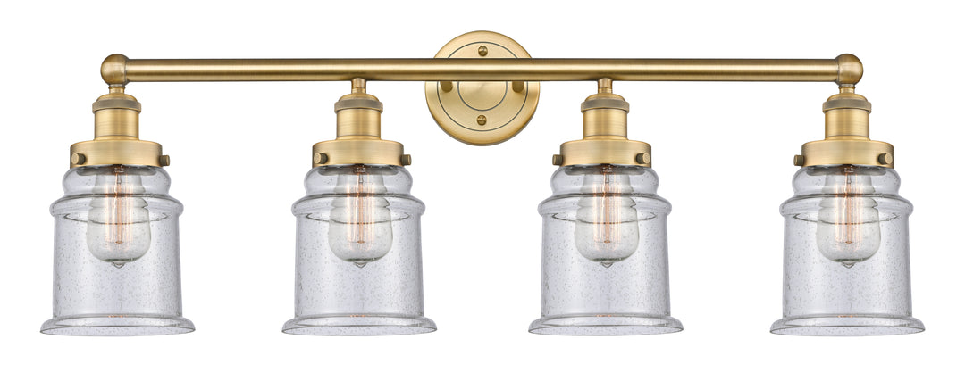 Innovations Lighting Canton 6" Bath Vanity Light - Brushed Brass Vanity Lights Innovations Lighting Seedy ; Glass Type: Seeded  