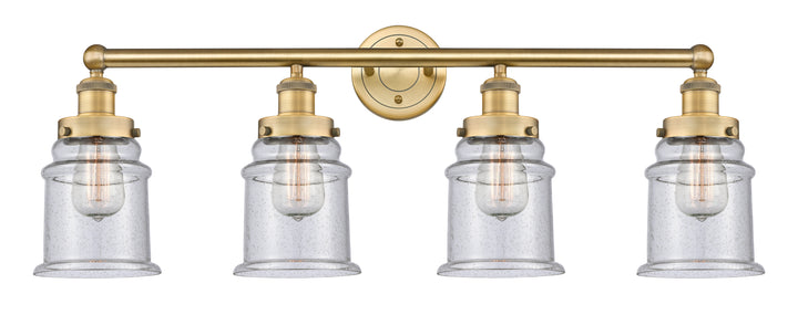 Innovations Lighting Canton 6" Bath Vanity Light - Brushed Brass Vanity Lights Innovations Lighting Seedy ; Glass Type: Seeded  