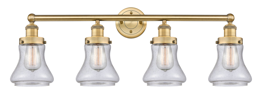 Innovations Lighting Bellmont 6" Bath Vanity Light - Brushed Brass Vanity Lights Innovations Lighting Seedy ; Glass Type: Seedy; Ribbed  