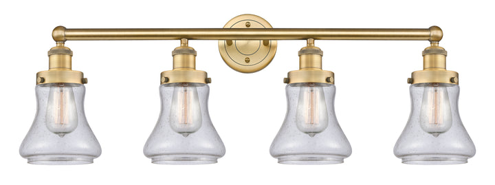 Innovations Lighting Bellmont 6" Bath Vanity Light - Brushed Brass Vanity Lights Innovations Lighting Seedy ; Glass Type: Seedy; Ribbed  