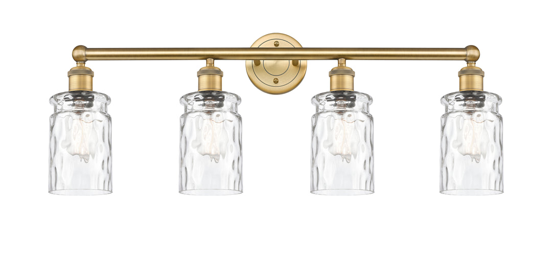 Innovations Lighting Candor 5" Bath Vanity Light - Brushed Brass Vanity Lights Innovations Lighting Clear Waterglass ; Glass Type: Frosted; Ribbed  