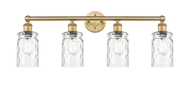 Innovations Lighting Candor 5" Bath Vanity Light - Brushed Brass Vanity Lights Innovations Lighting Clear Waterglass ; Glass Type: Frosted; Ribbed  