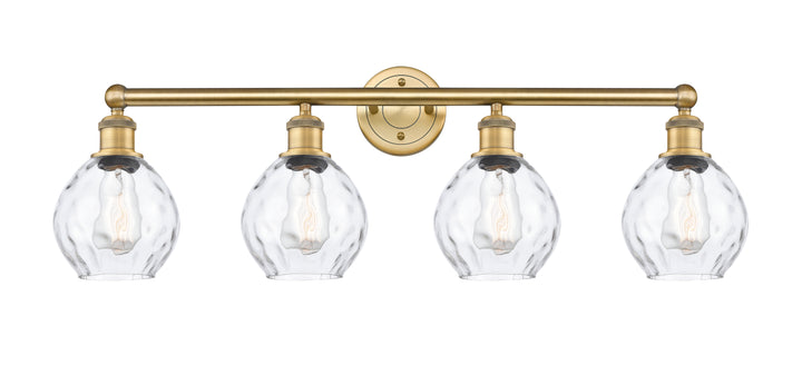 Innovations Lighting Waverly 6" Bath Vanity Light - Brushed Brass Vanity Lights Innovations Lighting Clear ; Glass Type: Water  