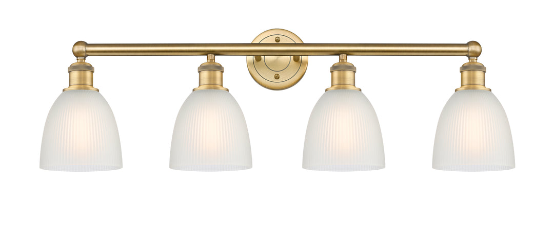 Innovations Lighting Castile 6" Bath Vanity Light - Brushed Brass Vanity Lights Innovations Lighting White ; Glass Type: White  