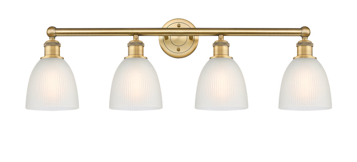 Innovations Lighting Castile 6" Bath Vanity Light - Brushed Brass Vanity Lights Innovations Lighting White ; Glass Type: White  