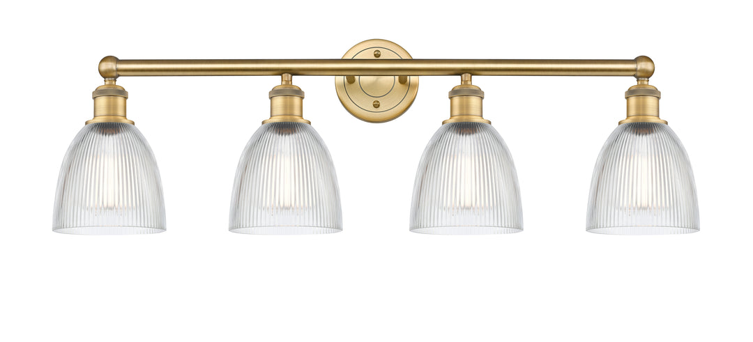 Innovations Lighting Castile 6" Bath Vanity Light - Brushed Brass Vanity Lights Innovations Lighting Clear ; Glass Type: Transparent  