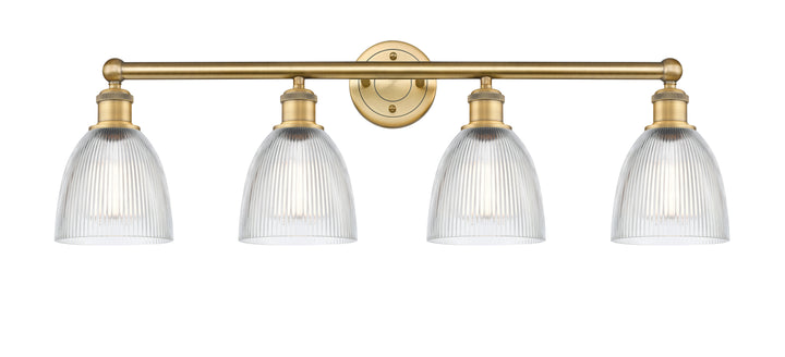 Innovations Lighting Castile 6" Bath Vanity Light - Brushed Brass Vanity Lights Innovations Lighting Clear ; Glass Type: Transparent  