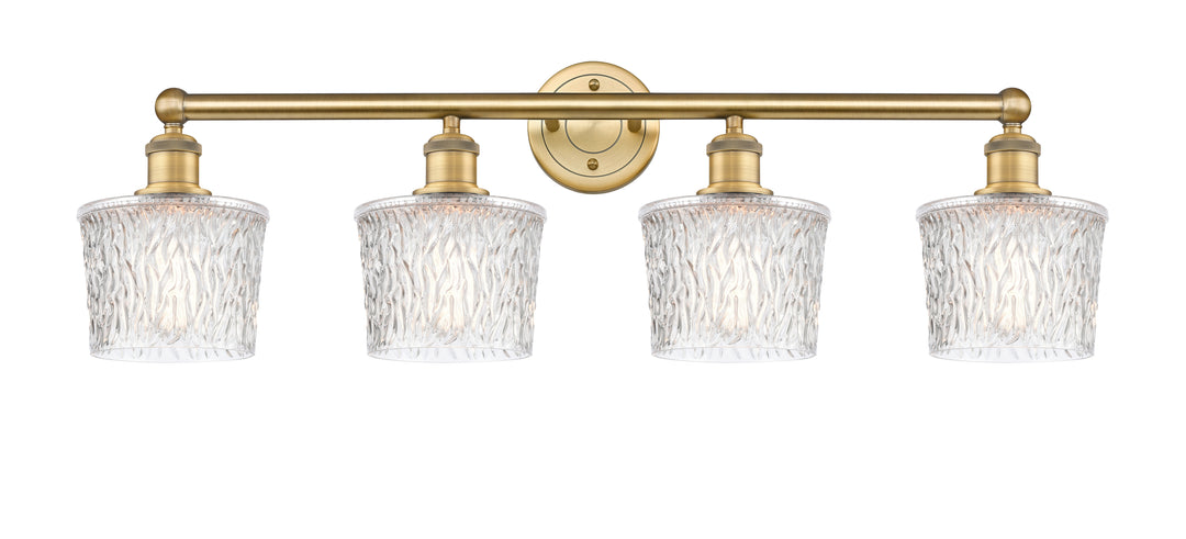 Innovations Lighting Niagara 6.5" Bath Vanity Light - Brushed Brass Vanity Lights Innovations Lighting Clear ; Glass Type: Transparent; Textured  