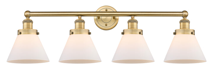 Innovations Lighting Cone 8" Bath Vanity Light - Brushed Brass Vanity Lights Innovations Lighting Matte White ; Glass Type: Frosted  