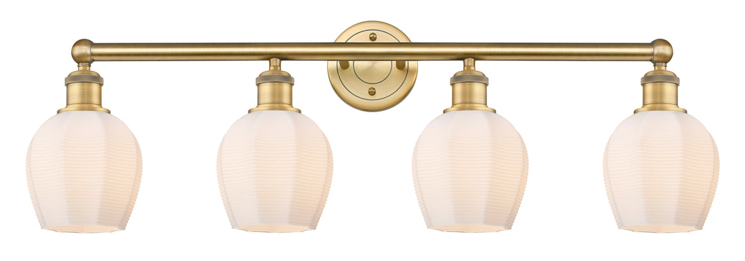 Innovations Lighting Norfolk 6" Bath Vanity Light - Brushed Brass Vanity Lights Innovations Lighting Matte White ; Glass Type: Frosted  