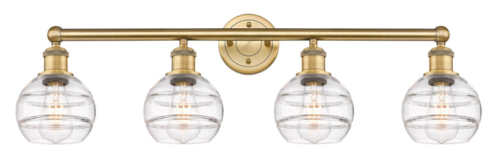 Innovations Lighting Rochester 6" Bath Vanity Light - Brushed Brass Vanity Lights Innovations Lighting Clear ; Glass Type: Clear  