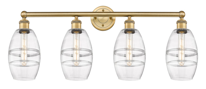 Innovations Lighting Vaz 6" Bath Vanity Light - Brushed Brass Vanity Lights Innovations Lighting Clear ; Glass Type: Clear  