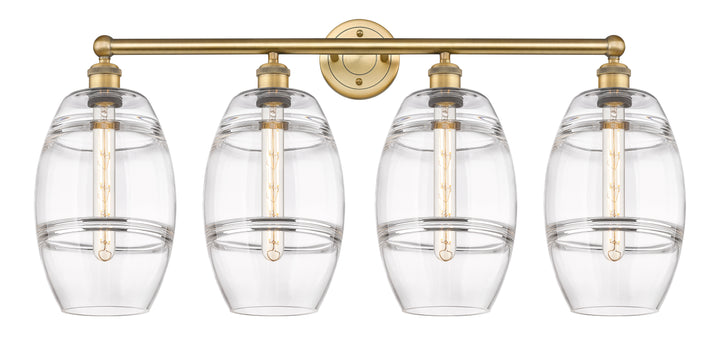 Innovations Lighting Vaz 8" Bath Vanity Light - Brushed Brass Vanity Lights Innovations Lighting Clear ; Glass Type: Clear  